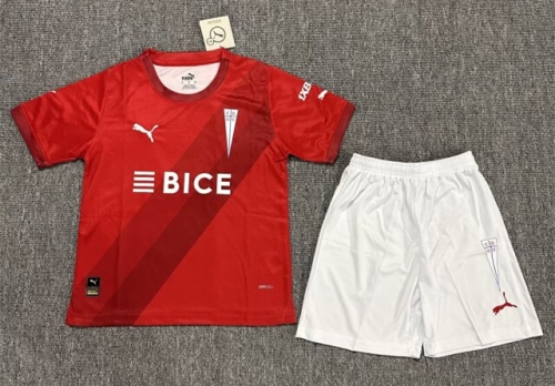 Kids 2023-24 Universidad Católica Away Red Kids/Youth Soccer Uniform-522