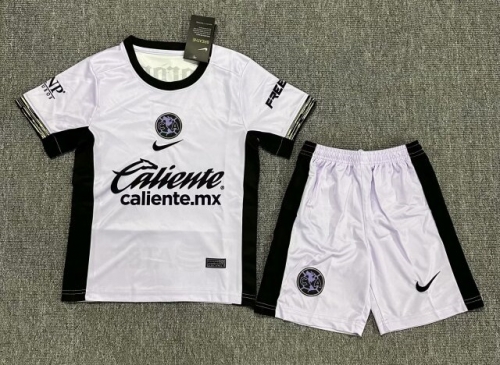 Kids 2023/24 Club American 2nd Away White Kids/Youth Soccer Uniform-522