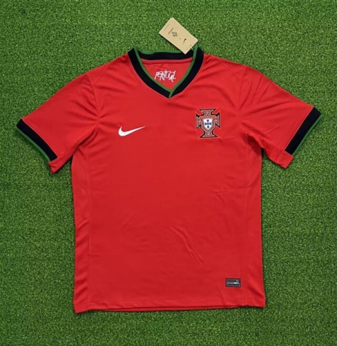 2024/25 Portugal Home Red Thailand Soccer Jersey AAA-705/408/416