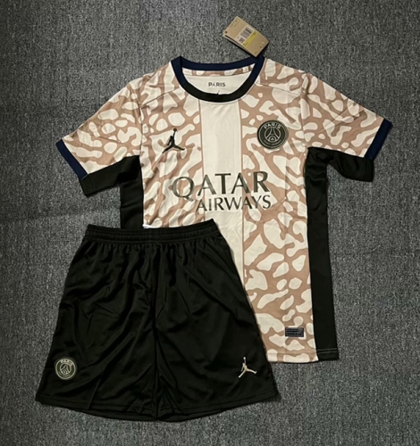 2023/24 Paris SG 3nd Away Dark Yellow Soccer Uniform-36/516