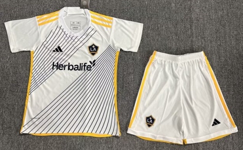 Kids 2024/25 Los Angeles Galaxy Home White Kids/YouthSoccer Uniform-522