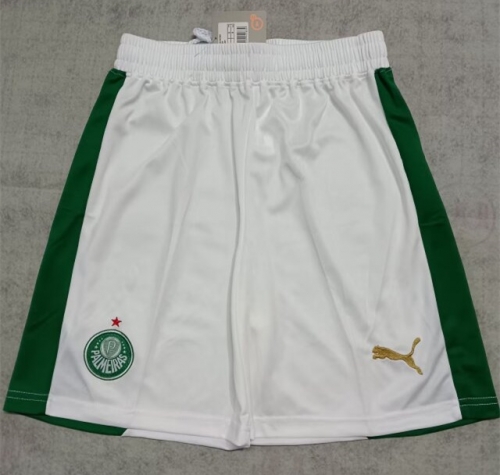 2024/25 Palmeiras Home White Thailand Soccer Shorts-315