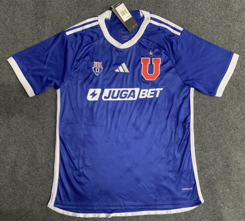 2024/25 Club Universidad de Chile Home Blue Soccer Jersey AAA-36