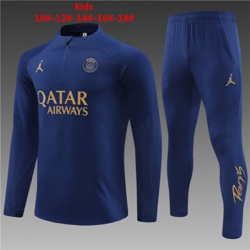 2023/24 Paris SG Royal Blue Kids/Youth Thailand Soccer Uniform-801