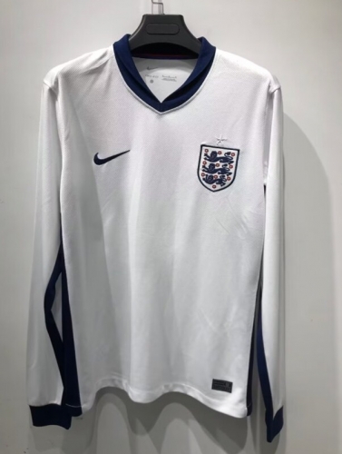 2024/25 England Home White LS Thailand Soccer Jersey AAA-410