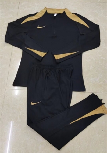 #2405 Nike Yellow & Black Tracksuit Uniform-411