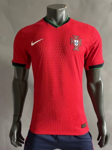 Player Version 2024/25 Portugal Home Red Thailand Soccer Jersey AAA-703/416/MY