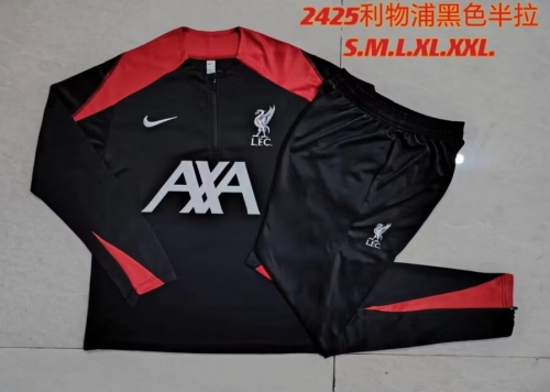 2024/25 Liverpool Black Soccer Tracksuit Uniform-815