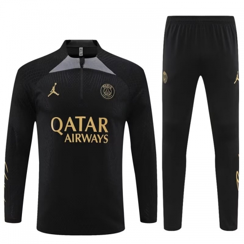 Player Version 2023/24 Paris SG Black Thailand Soccer Uniform-801