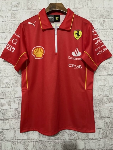 2024 Ferrai Red Formula One Racing Shirts-805