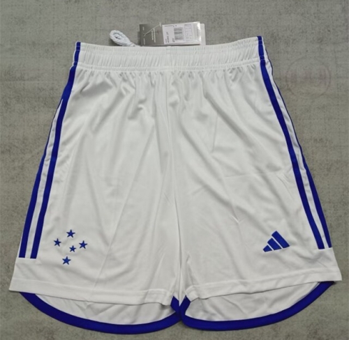 2024/25 Cruzeiro EC Home White Thailand Soccer Shorts-315