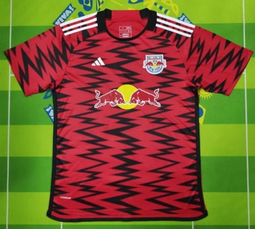 2024/25 New York Red Bulls Away Red Thailand Soccer jersey AAA-522