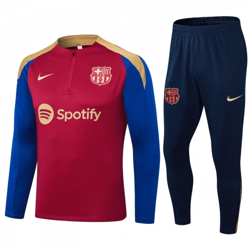 2023/24 Barcelona Red Thailand Soccer Tracksuit Uniform-411/815/GDP