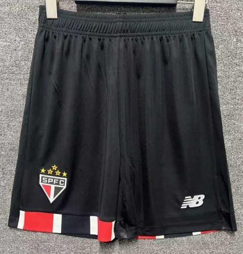 2024/25 São Paulo FC Away Black Thailand Soccer Shorts-315