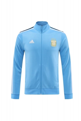 2024/25 Argentina Sky Blue Soccer Jacket Top-LH