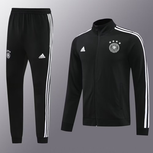 2024 Germany Black Soccer Jacket Uniform-LH