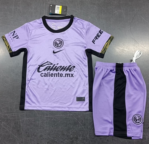 Kids 2023/24 Club American 2nd Away Purple Kids/Youth Soccer Uniform-208/507