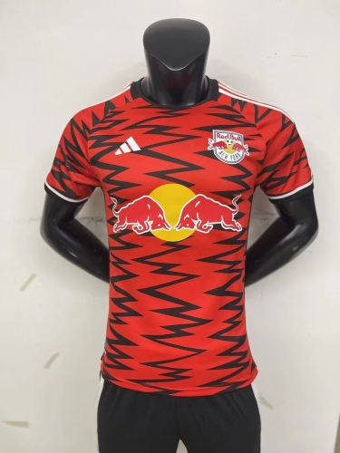 Player Version 2024-25 New York Red Bulls Red Thailand Soccer Jersey AAA-MY