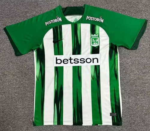 2024/25 Atlético Nacional Home Green & White Thailand Soccer Jersey AAA-417/1040