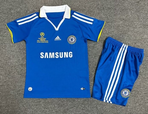 08-09 Retro Version Chelsea Home Blue Kid/Youth Soccer Uniform-1040