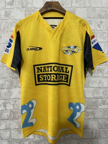 2024 Hurricanes Home Yellow Thailand Rugby Shirts-805