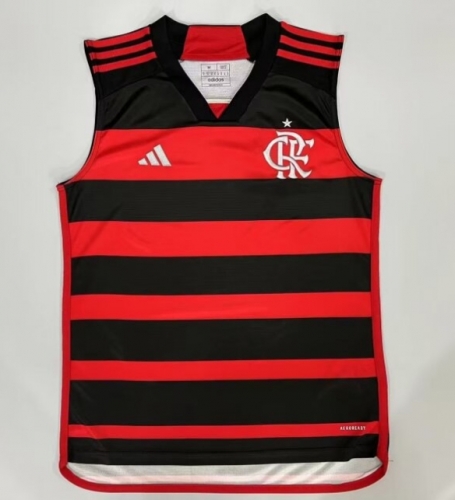 2024/25 CR Flamengo Home Red & Black Thailand Soccer Jersey AAA-908