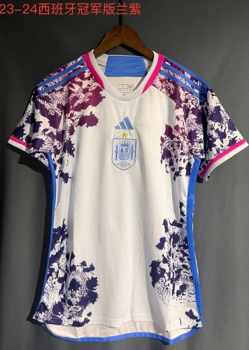 2023/24 City Versoin Spain White Thailand Soccer Jersey AAA-709