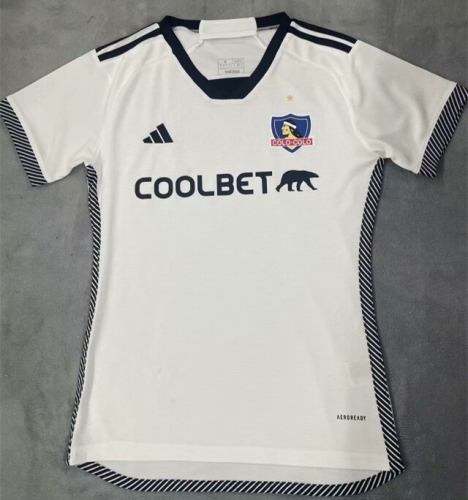 2024/25 Club Colo-Colo Home White Women Soccer Jersey AAA-1095