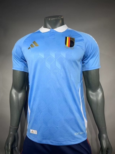 Player Version 2024/25 Belgium Away Blue Thailand Soccer Jersey AAA-703/416/MY
