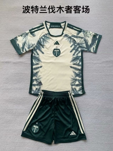 2024/25 Portland Timbers Away Yellow & Green Soccer Uniform-208