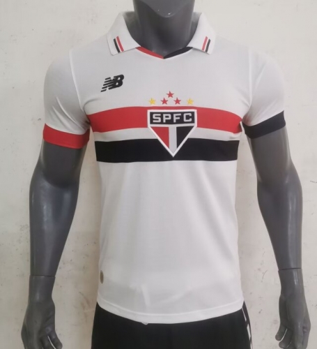 2024/25 São Paulo FC Home White Thailand Soccer Jersey AAA-705/908/416