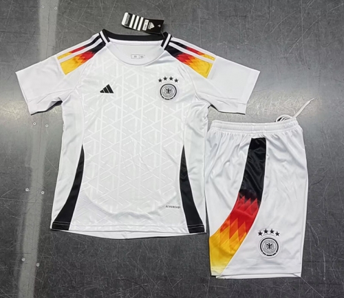 2024/25 Kids Germany Home White Kids/Youth Soccer Uniform-507/522/36