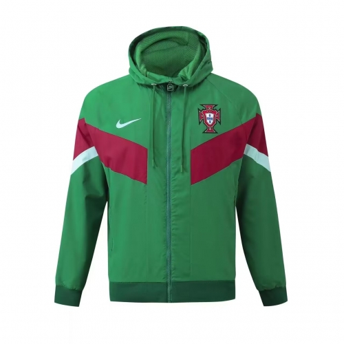 2023/24 Portugal Green Thailand Soccer Windbreaker-703