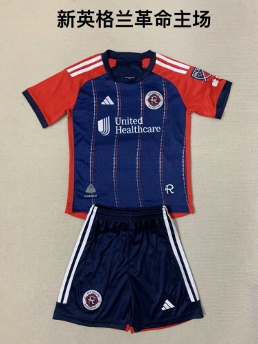 2024/25 New England Revolution Home Red & Blue Soccer Uniform-208