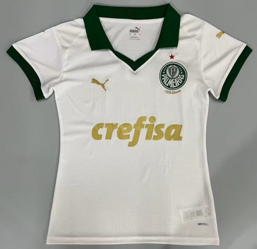 2024/25 Palmeiras Away White Thailand Female Soccer Jersey AAA-908