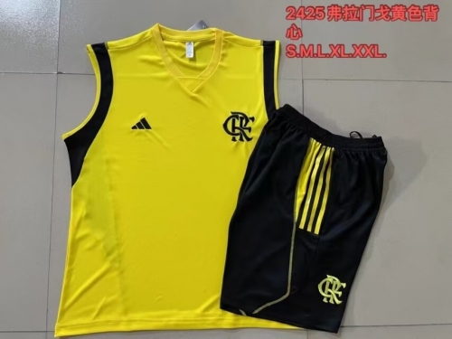 2023/24 Flamengo Yellow Shorts-Sleeve Thailand Soccer Vest Uniform-815