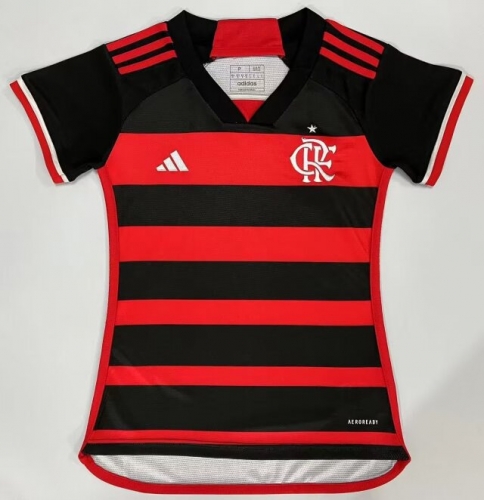 2024/25 CR Flamengo Home Red & Black Thailand Women Soccer Jersey AAA-JJ/1095/908