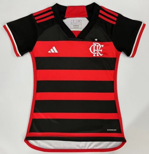 2024/25 CR Flamengo Home Red & Black Thailand Women Soccer Jersey AAA-JJ/1095/908/811