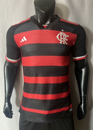 Player Version 2024/25 CR Flamengo Home Red & Black Thailand Soccer Jersey AAA-MY/908/308