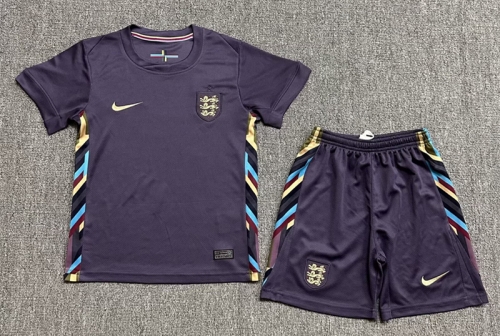 Kids 2024 England Purple Kids/Youth Soccer Uniform-123/507/516/522