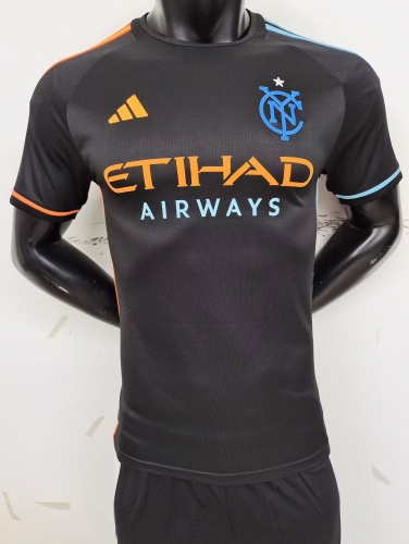 Player Version 2024-25 New York City Away Black Thailand Soccer jersey AAA-MY