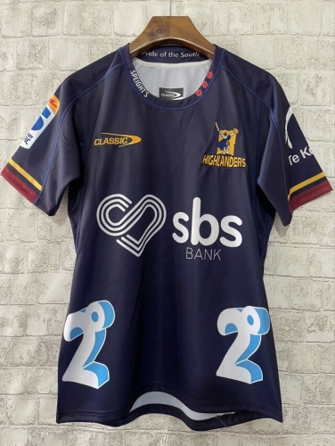 2024 Highlanders Home Royal Blue Thailand Rugby Shirts-805
