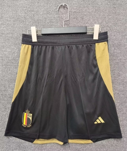 2024/25 Belgium Home Black Thailand Soccer Shorts-315