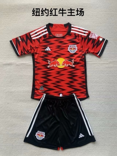 2024/25 New York Red Bulls Home Red & Black Soccer Uniform-208