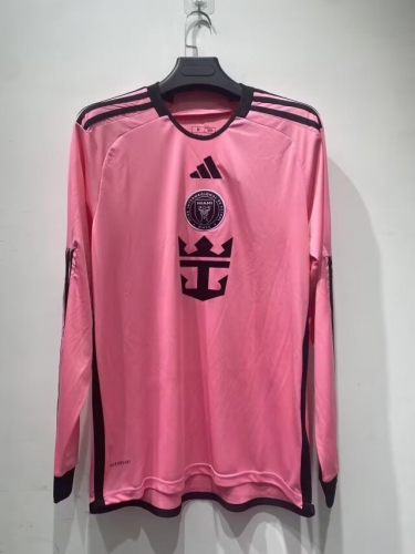 2024/25 Inter Miami CF Home Pink LS Thailand Soccer Jersey AAA-410/709