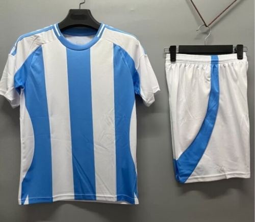 Without Logo 24/25 Argentina Home Blue &White Soccer Uniform-DN