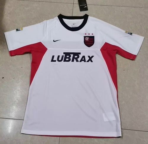 2001/2002 Retro Version CR Flamengo Away White & Red Thailand Soccer Jersey AAA-905