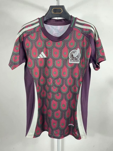 2024/25 Mexico Home Red Female Thailand Soccer Jersey-SH/319