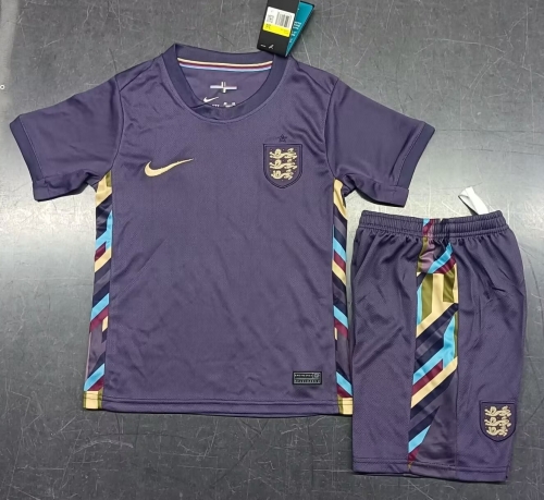 Kids 2024/25 England Purple Kids/Youth Soccer Uniform