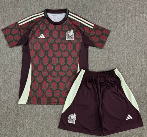 2024/25 Mexico Home Red Soccer Uniform-530/36/302